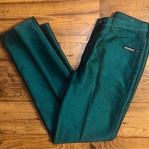 Roughrider • Vintage • USA • Metallic Green • Western •Size 11/12 (32/34)• Jeans